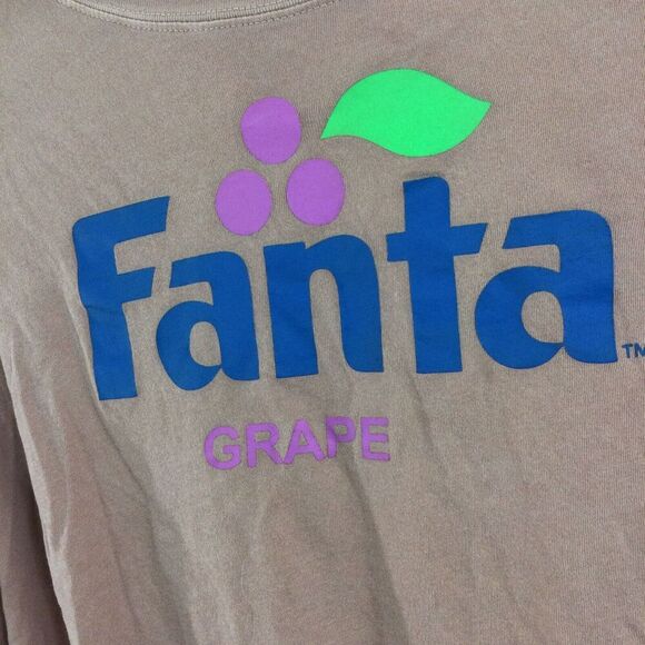 Wildfox Coca-Cola Fanta Grape Alhambra Crop T-Shirt Top Pigment Ash Rose M NWT - Picture 2 of 9